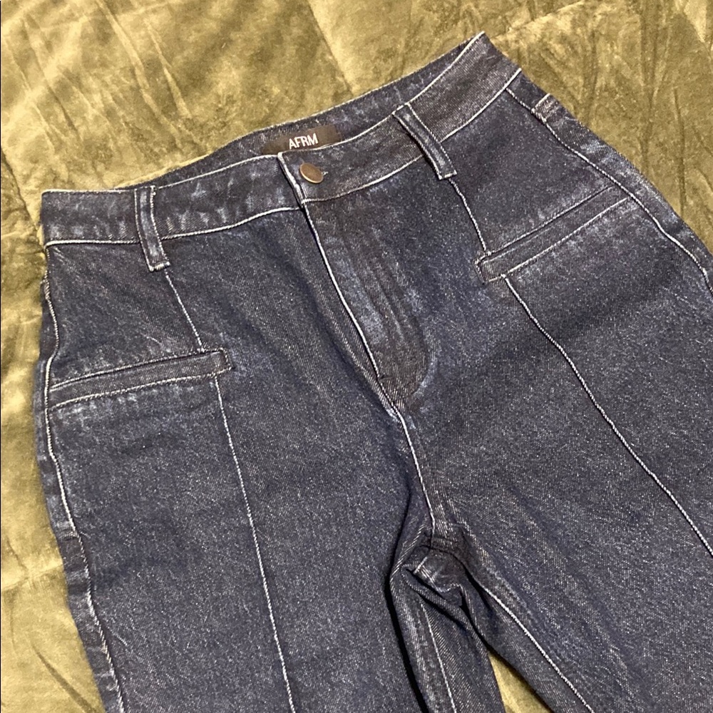 AFRM High Rise Denim Capri - Picture 5 of 9